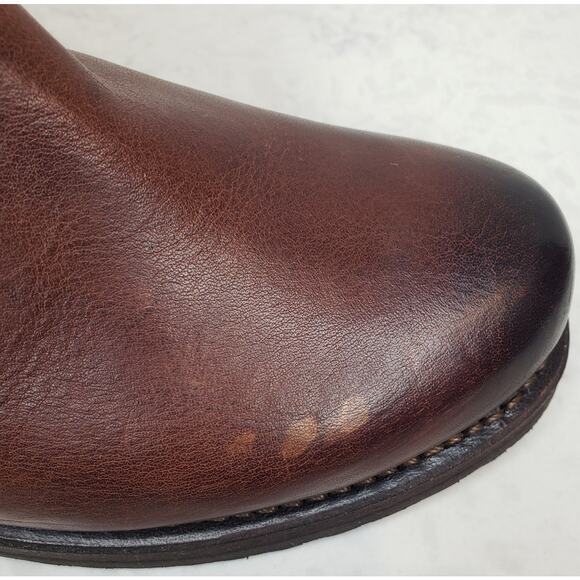 Frye Women's Size 7M Veronica Bootie Leather Redwood Biker Moto Motorcycle ~VGUC - Picture 13 of 16